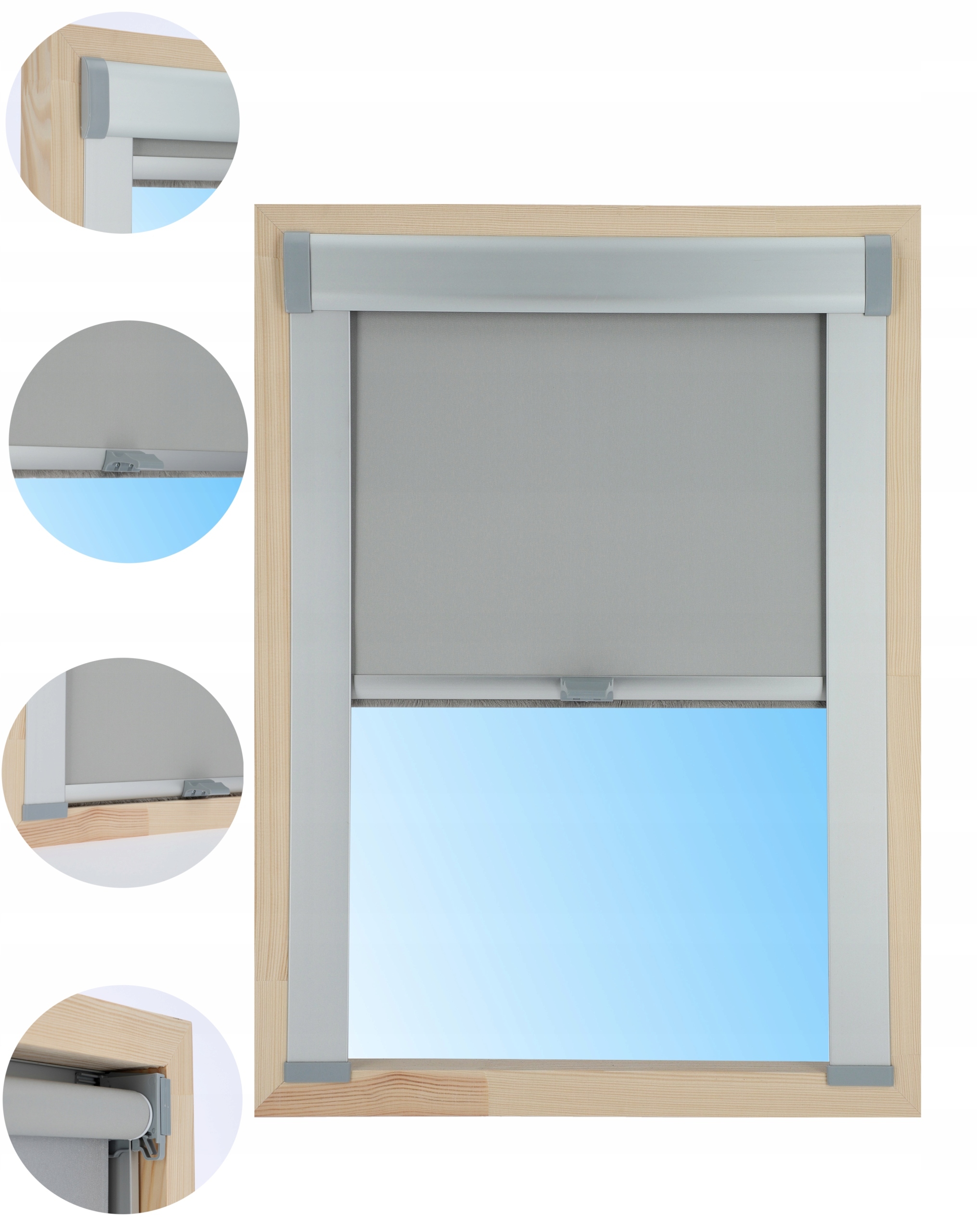 Termální Střešní Roleta vhodná pro okno o rozměrech 78x140