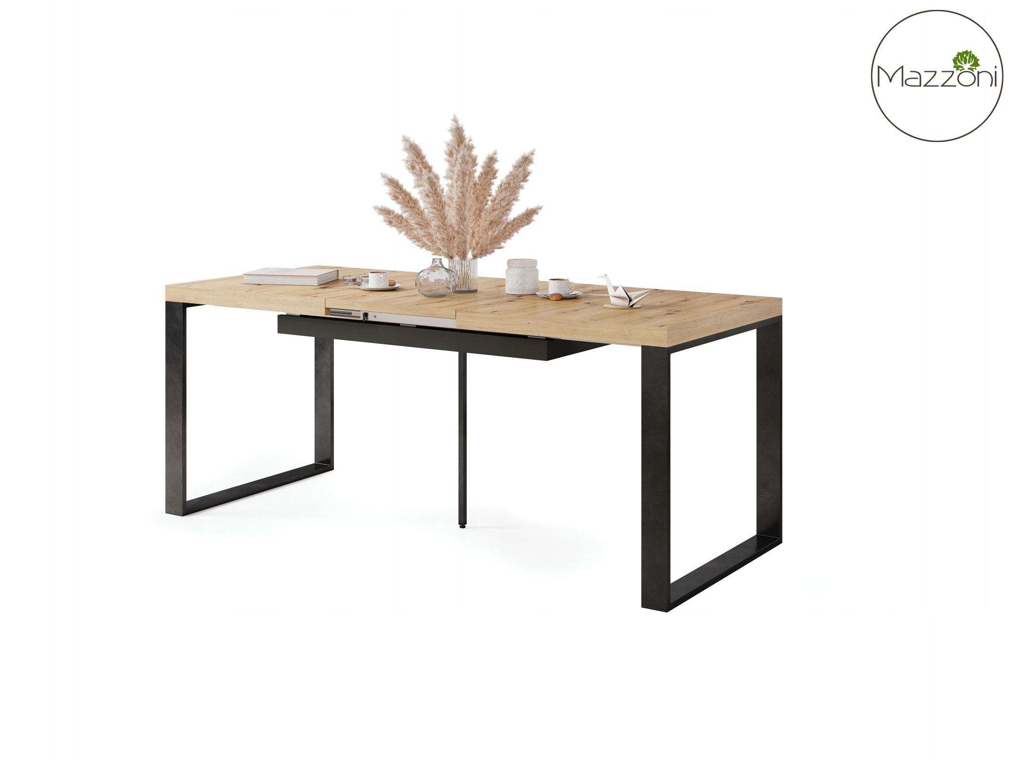 AVARI Dąb Artisan DUŻY STÓŁ ROZKŁADANY DO 290 cm! Wysokość mebla 76 cm