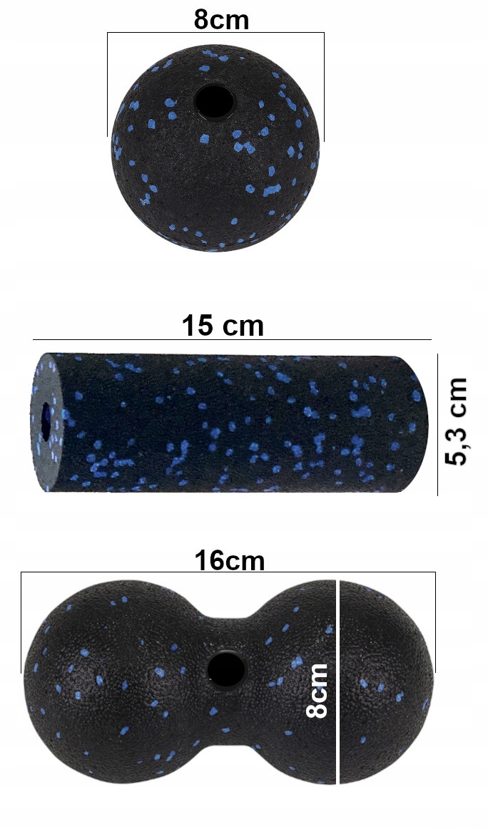 Wałek do masażu punktowego mięśni powięzi duoball EAN (GTIN) 5907621825058