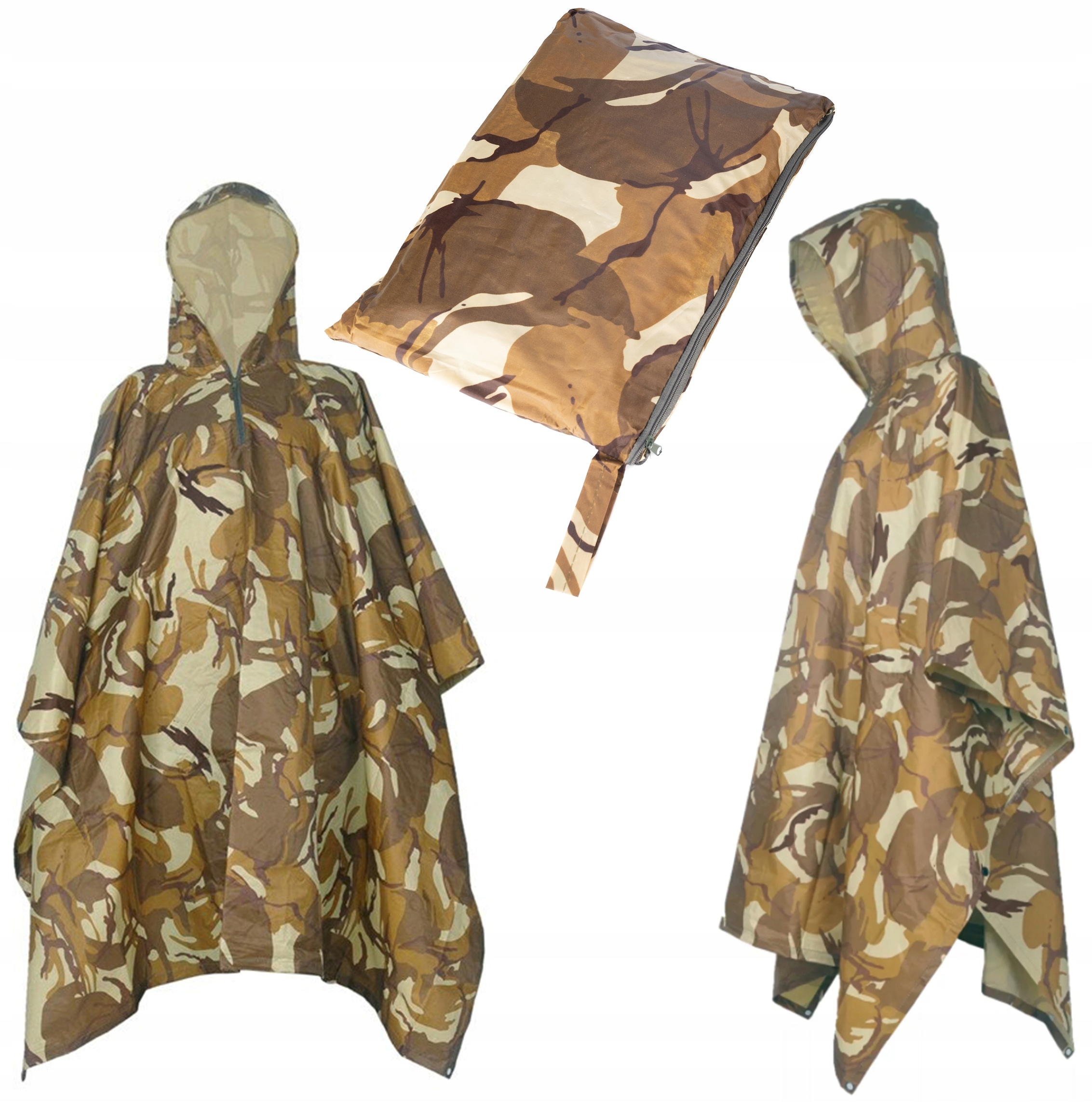 PŁASZCZ PELERYNA z Kapturem NAMIOT PRZECIWDESZCZOWY MATA 3w1 Poncho