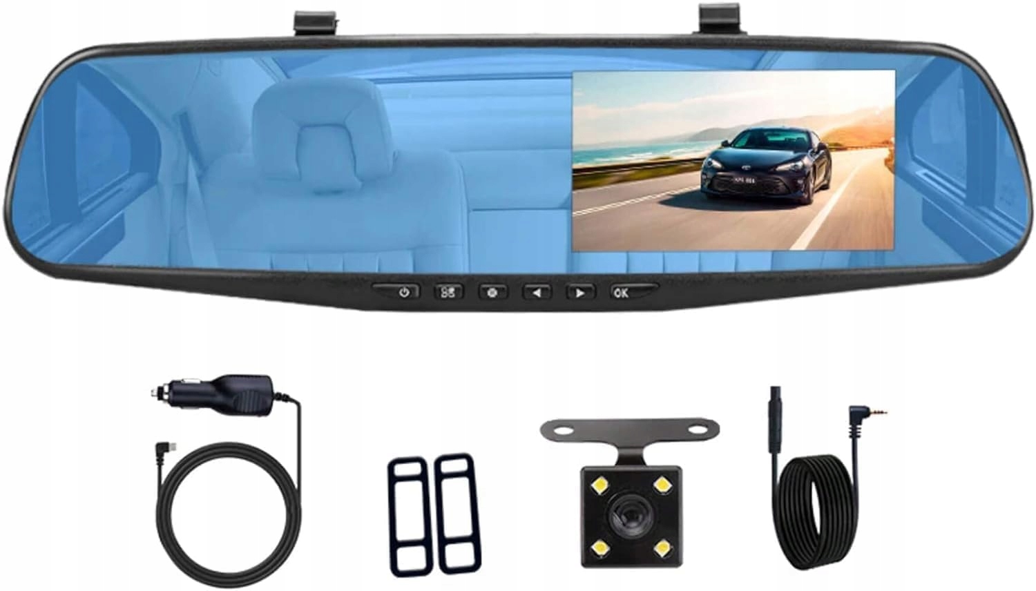 automobilová Full Hd kamera s couvací kamerou a nočním viděním na zadní straně