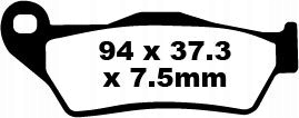 Klocki Hamulcowe Ebc Tt Carbon Aprilia MX125