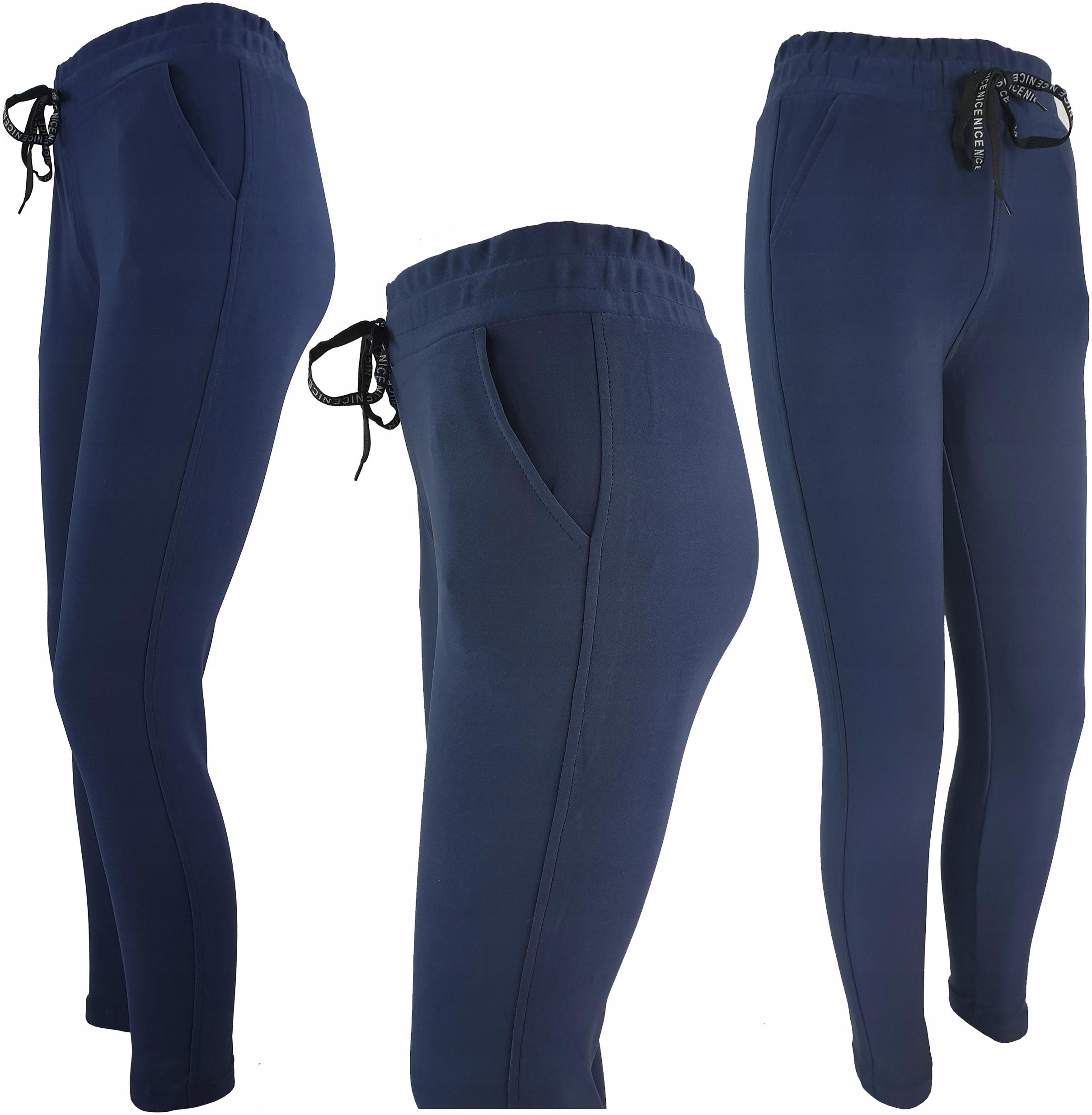 Spodnie Sportowo Eleganckie Komfortowe Z Kieszeniami Wygodne Modne 2Xl/3Xl Marka inna