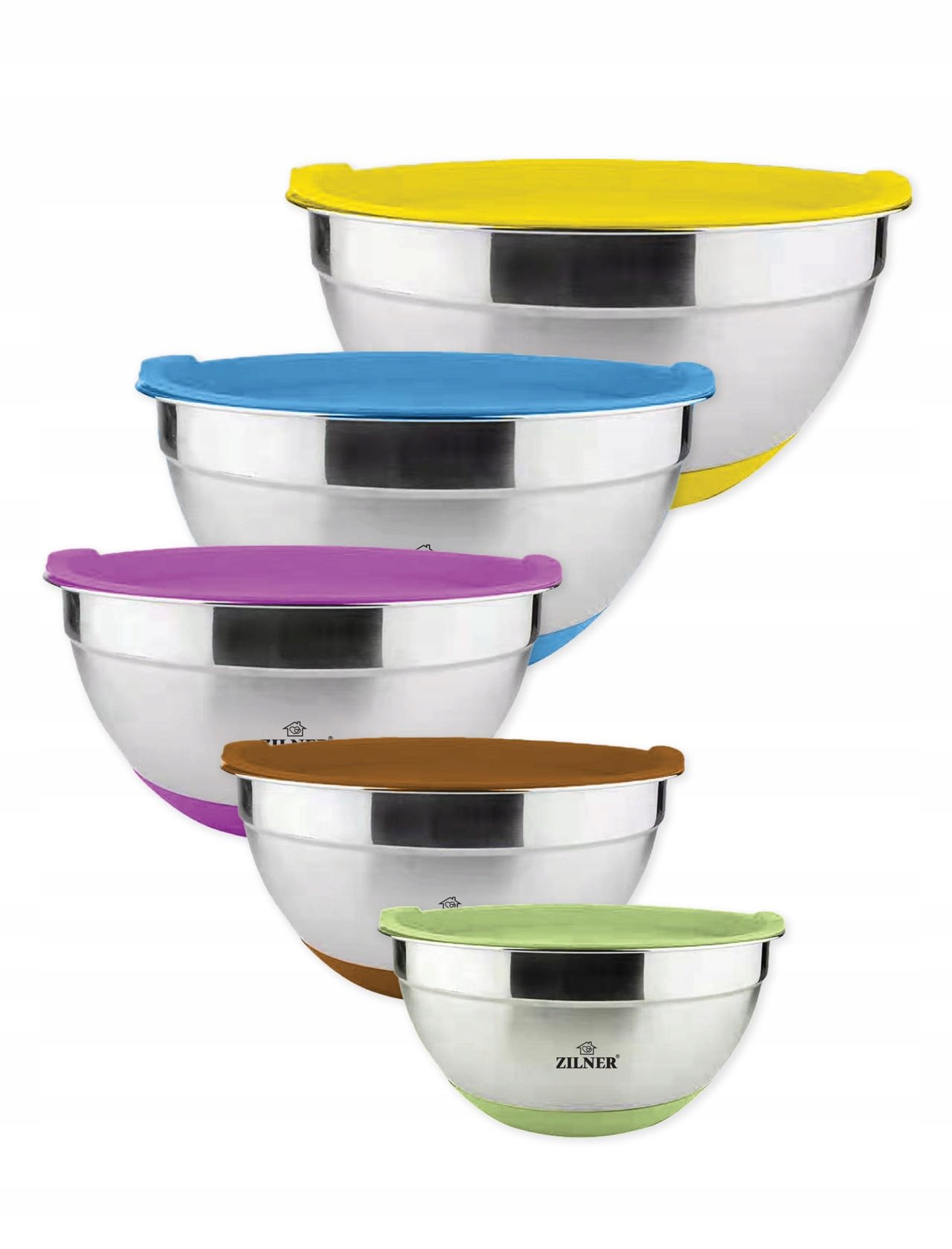 

Zestaw Misek sałatkowe kuchenne z Pokrywkami Miski