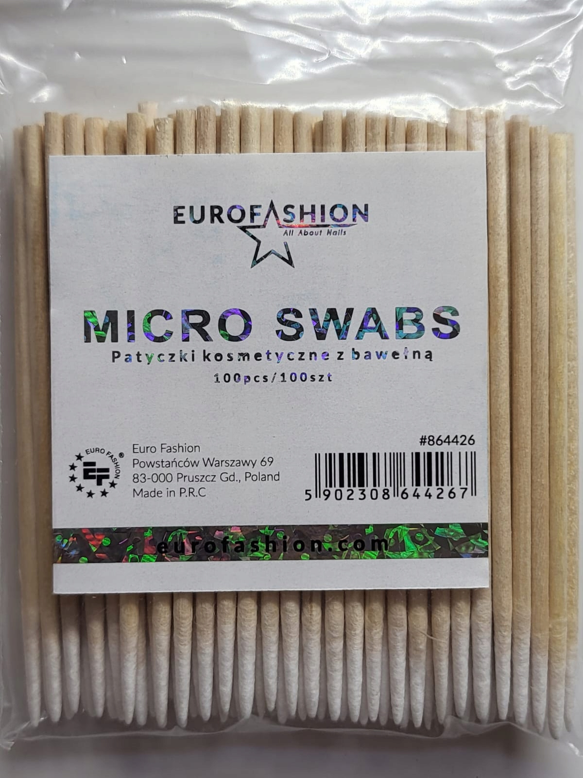 PATYCZKI DREWNIANE Z BAWEŁNĄ 100 SZTUK