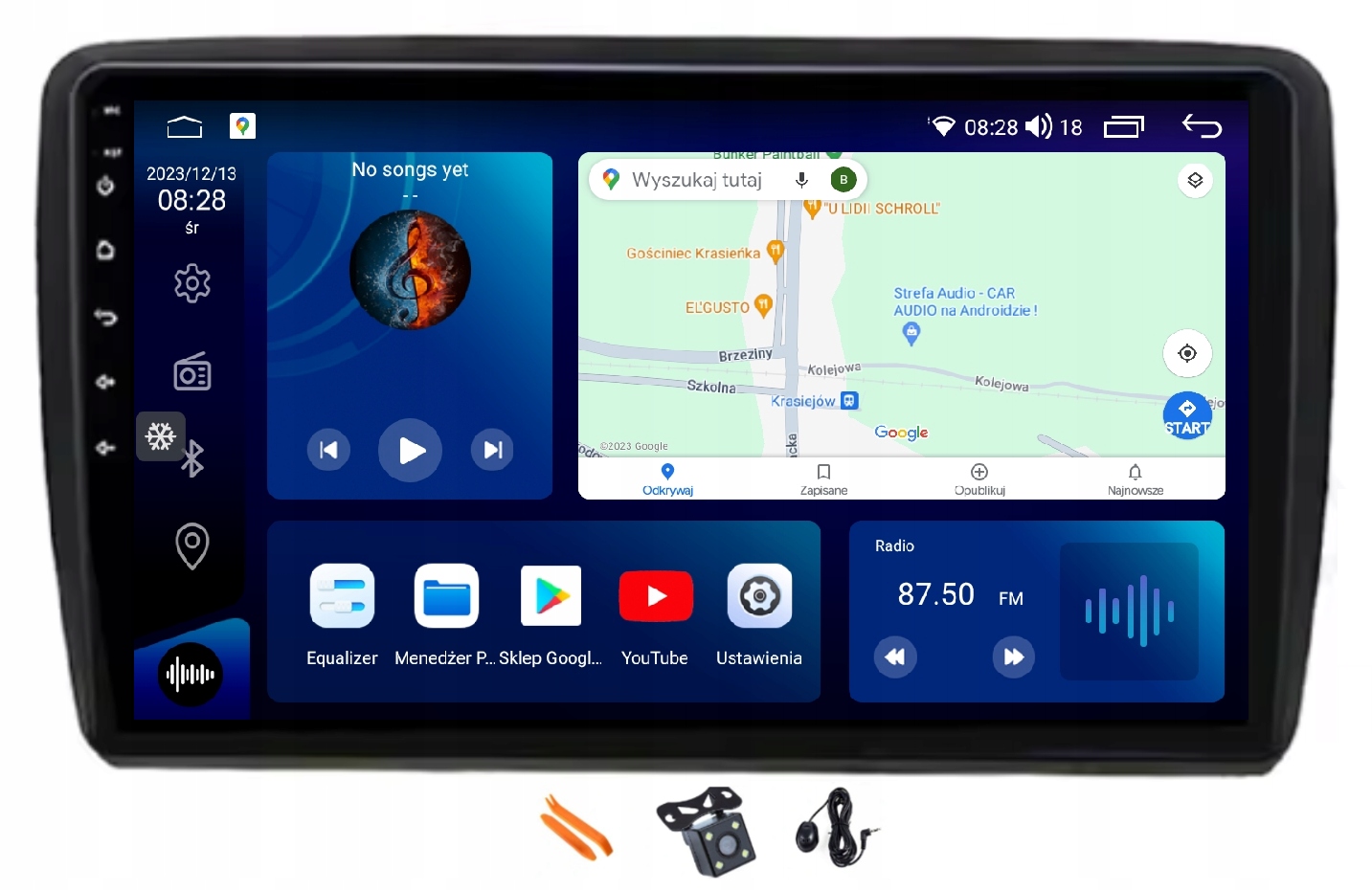 Rádio Android Navigácia Qled Carplay 128GB Lte Gps Dsp Seat Ibiza 16-17