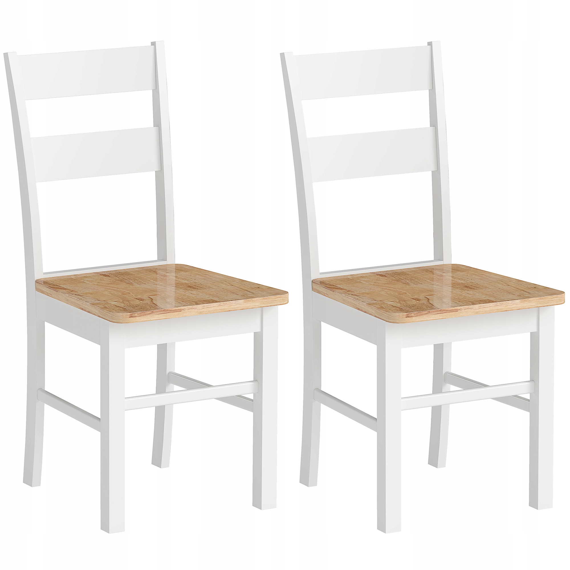 Stoličky Sada 2 Jedálenských Stoličiek Kuchynské Stoličky S Dreveným Operadlom