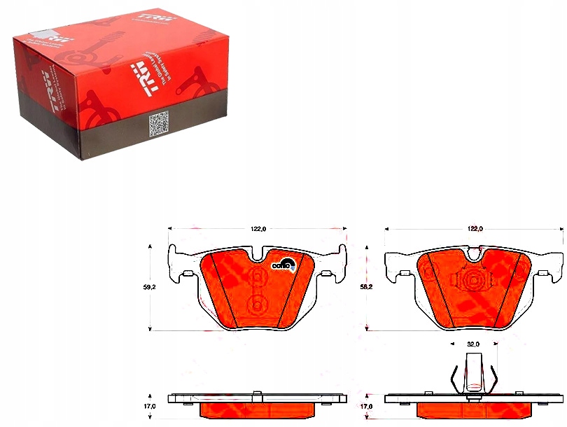 Brzdové Destičky Bmw Zadní X5 X6 2,0-3,0 07- Trw