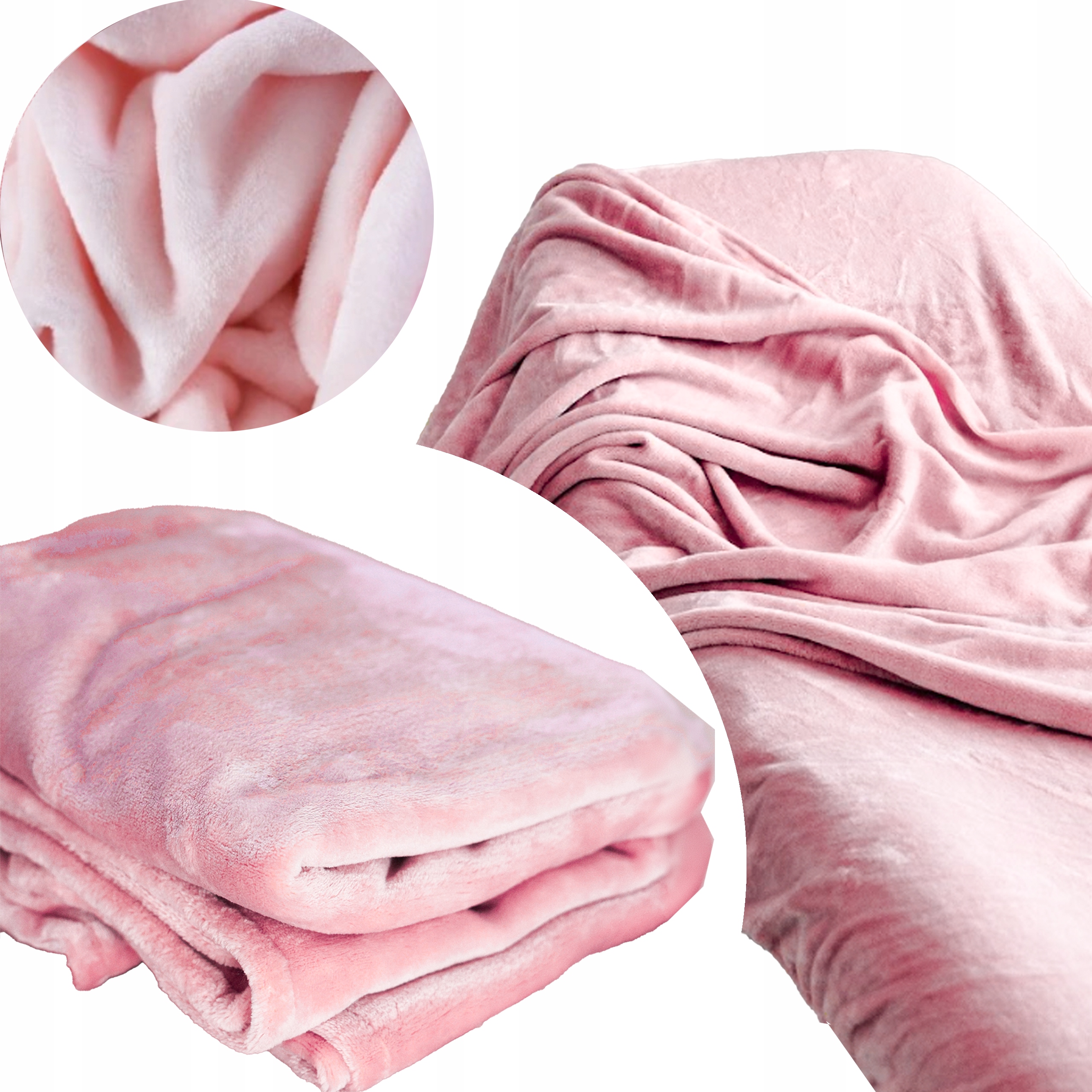 Přikrývka Na Kosmetické Lůžko 110x180 cm Plyšová Růžová Chila