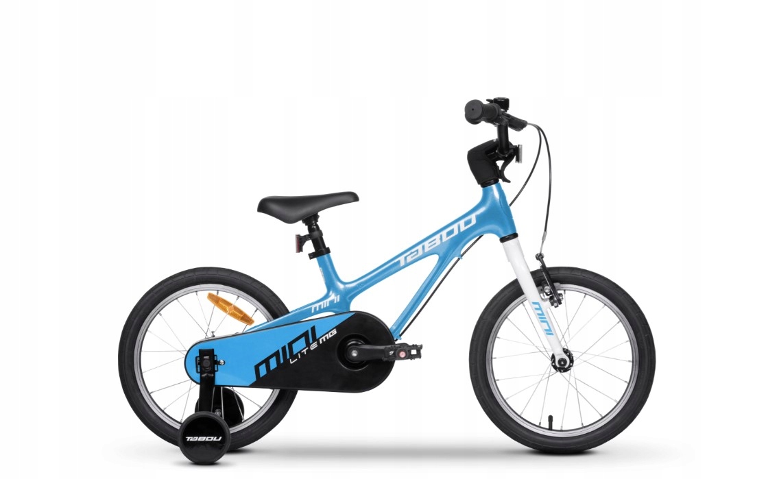 Rower Tabou Mini Lite Mg dziecięcy koła 16" niebieski/biały lekki magnezowy
