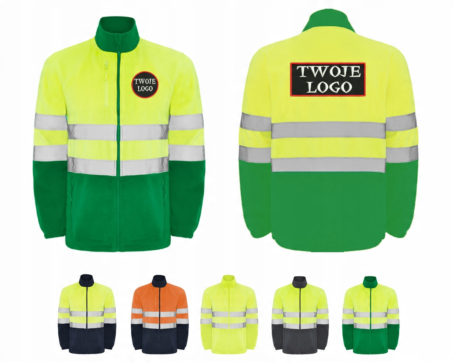 

Polar Odblaskowy z haftem logo firma Haft S-xxxxl