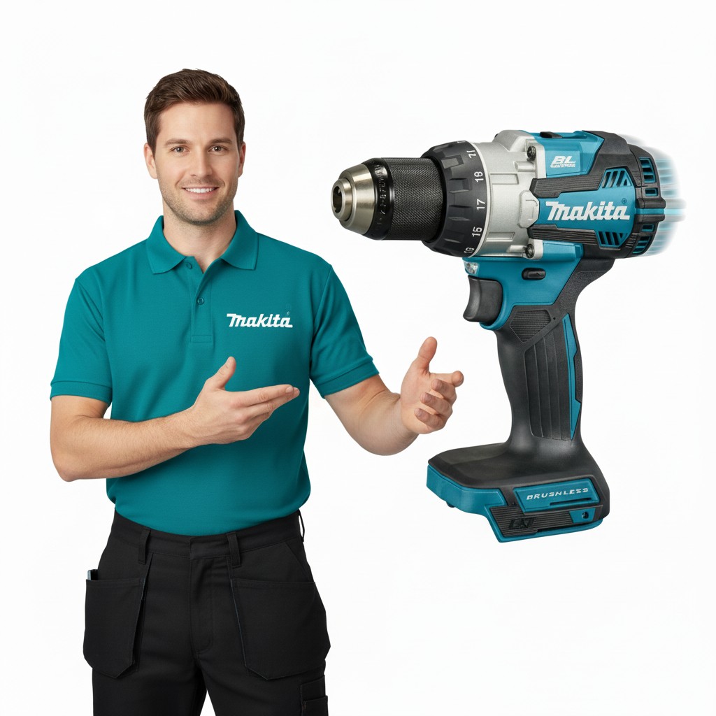 Příklepový šroubovák Makita 18V DHP489Z 73Nm 2-rychlostní Bezkartáčový Silný Body