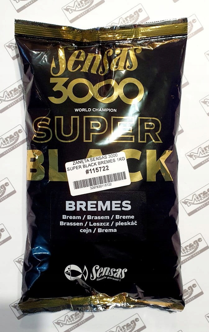 Zanęta Sensas 3000 Black Bremes 1kg [11572] (na leszcza)