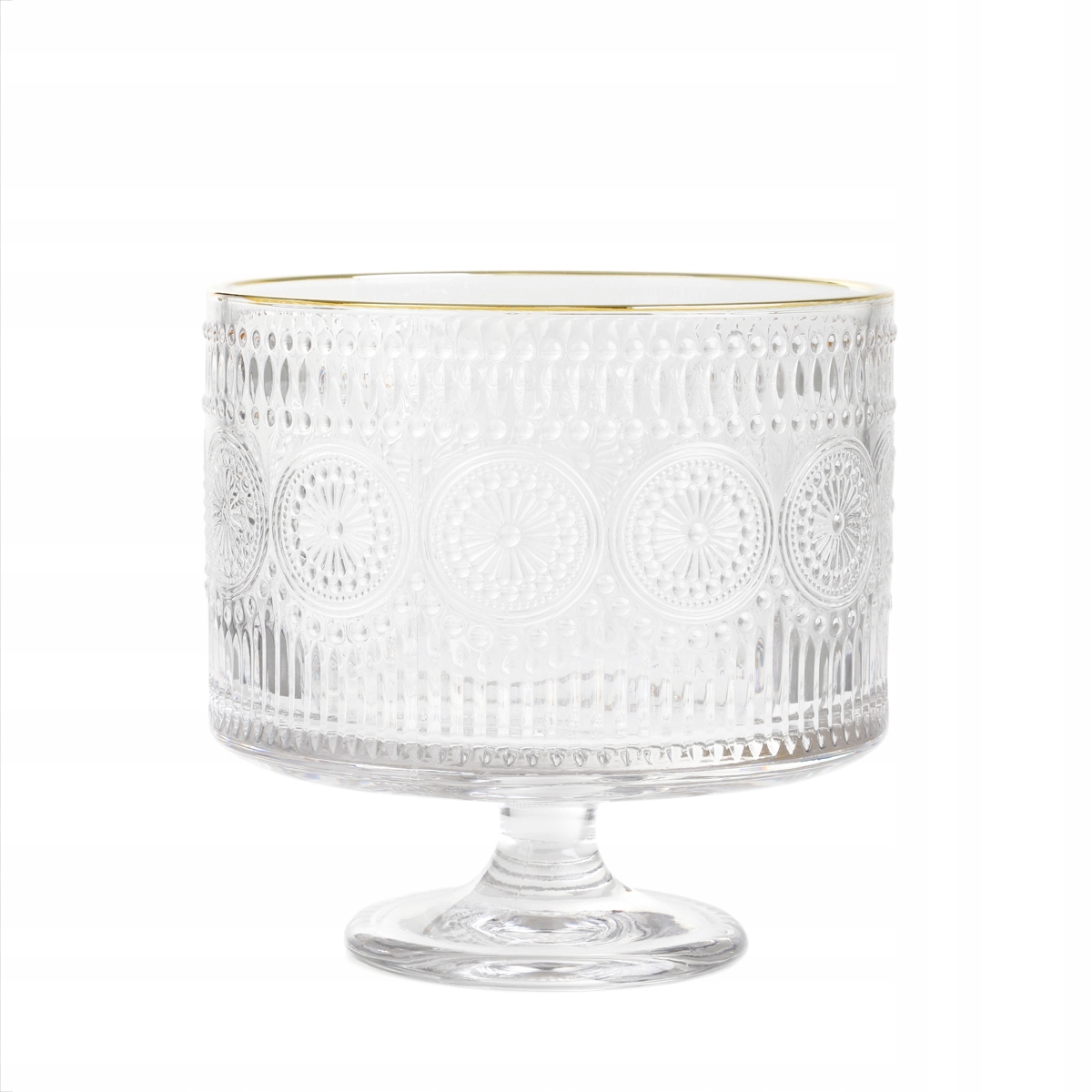 Podnos Barrel skleněná s vzory 20x20 cm Homla