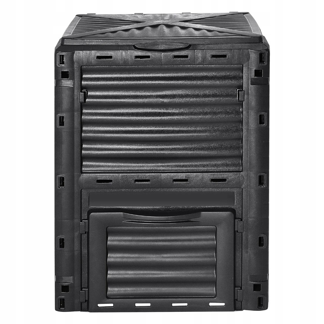 Záhradný kompostér 300 l čierny, silný, modulárny, s ekologickou ventiláciou