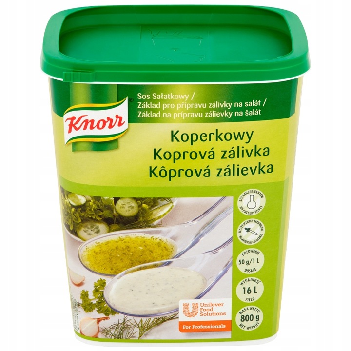 Koprová omáčka salátová 800g Knorr