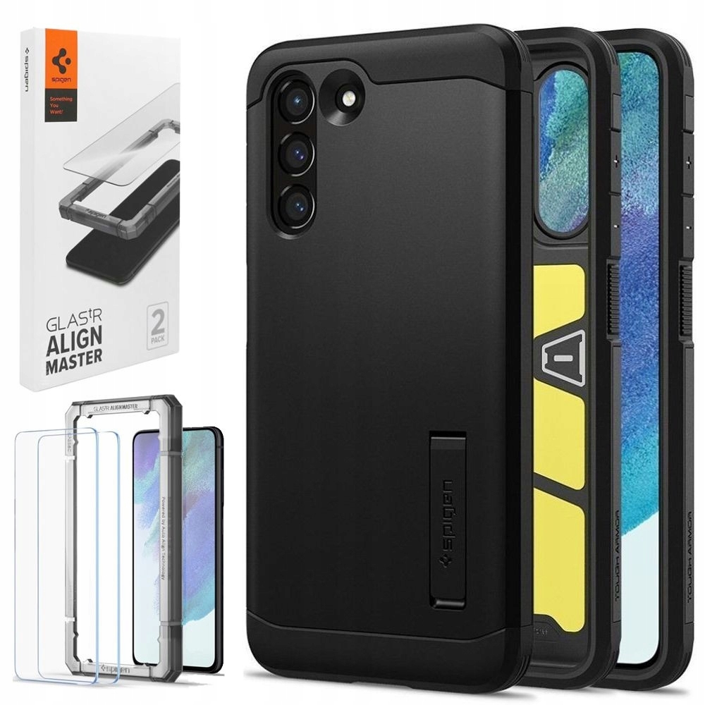 

Etui 2x Szkło do Galaxy S21 Fe 5G, Spigen Tough