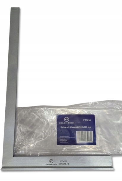 Kątownik Ślusarski 500 x 300mm ze stopką Klasa 1 50x30cm Solidny Precyzyjny