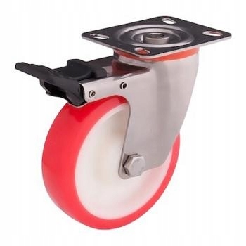 Wiko Kolečka Kolečko Otočná Brzda 125 mm 230 kg Nerezová