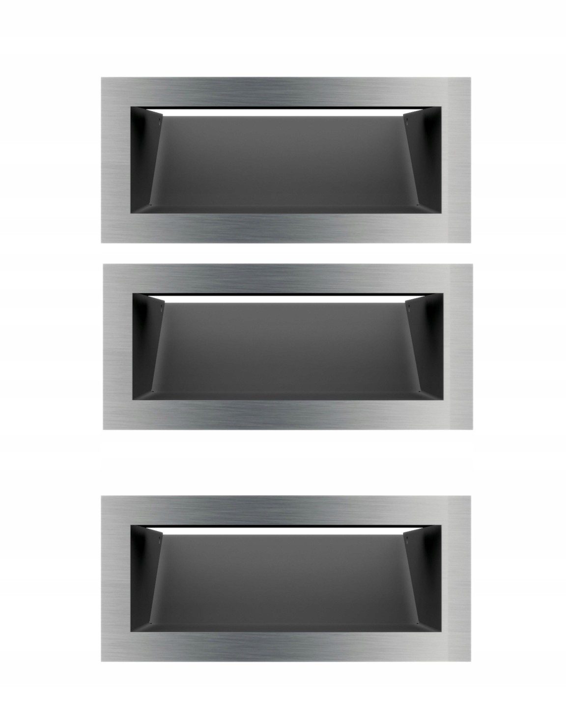 Krbová mřížka Luft jednoduchá broušená 3ks 9x20