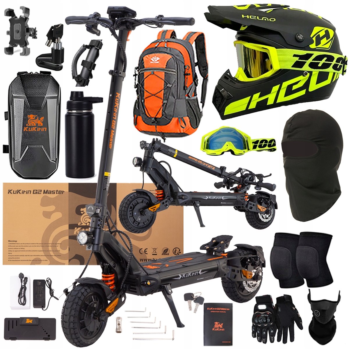 Kukirin G2 Master elektrické vozidlo 2000W 52V 20.8AH 70KM 60KM/H +Dárek