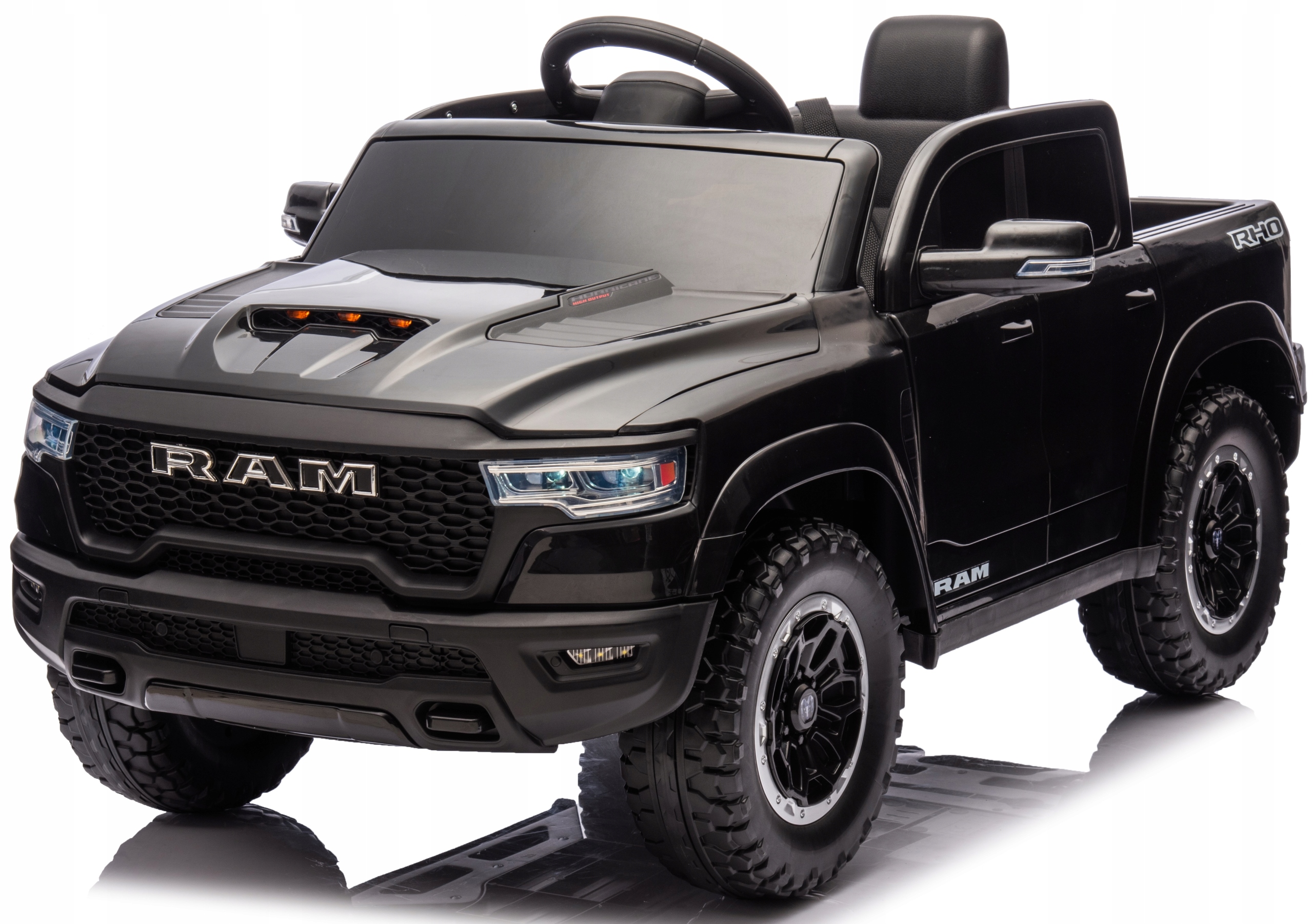 Dodge Ram 1500 Auto na akumulator Skóra Pilot Miękkie Koła Eva samochód 12V