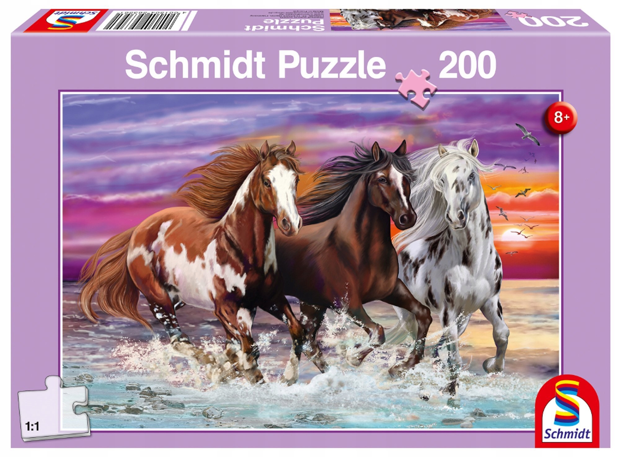

Schmidt Puzzle 200 el Trzy dzikie konie