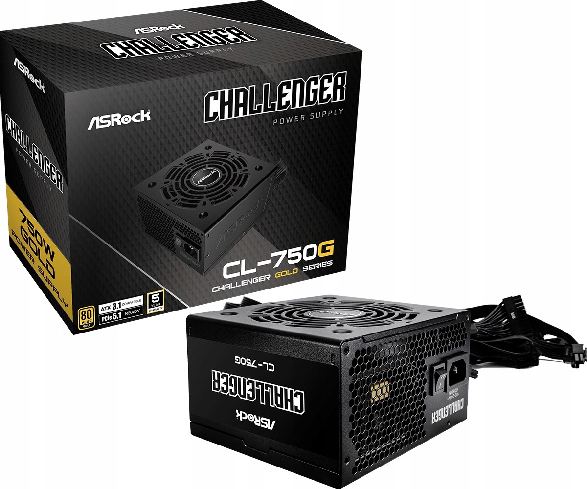 Asrock Zasilacz CL-750G 750W 80PLUS Gold