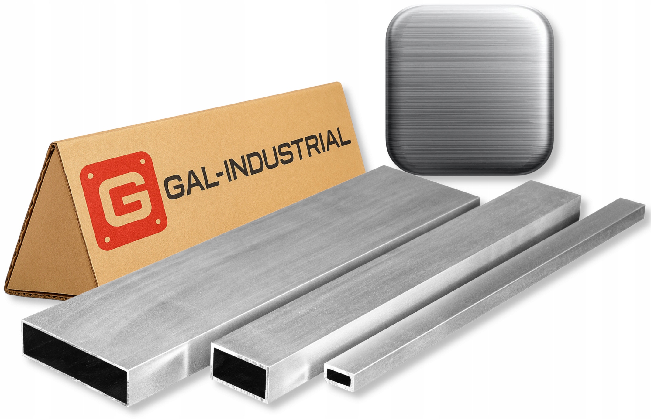 Hliníkový profil Kartáčovaný 20x10x2mm 340 cm Trubka Obdélníková Na míru