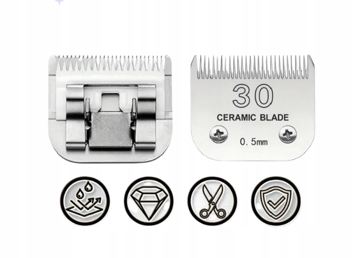 Levně Čepel pro strojek Wahl Andis Oster 30 0.5 mm, keramická náhrada Snap on