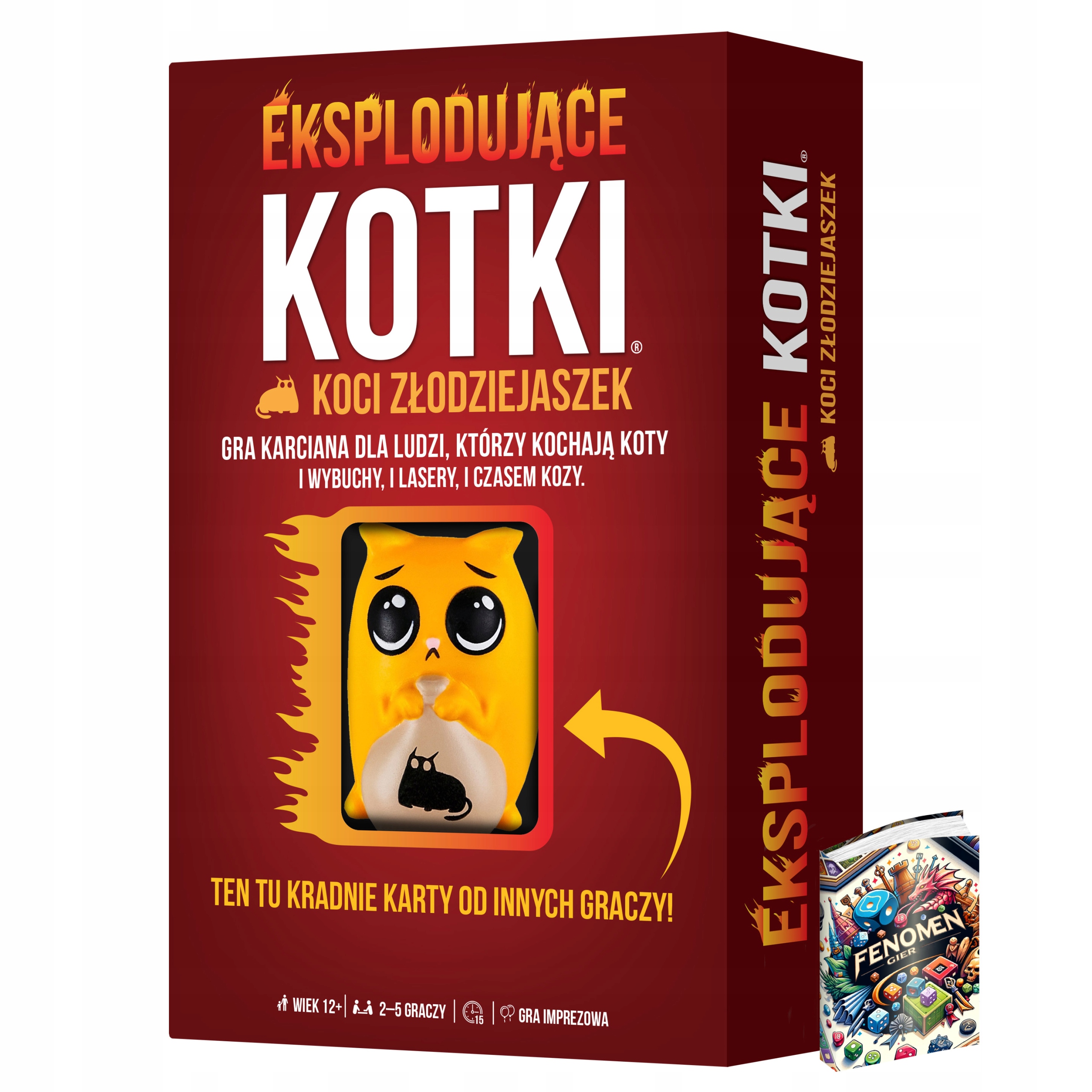 Eksplodujące Kotki: Koci złodziejaszek gra imprezowa książka, 2-5 os, 12+