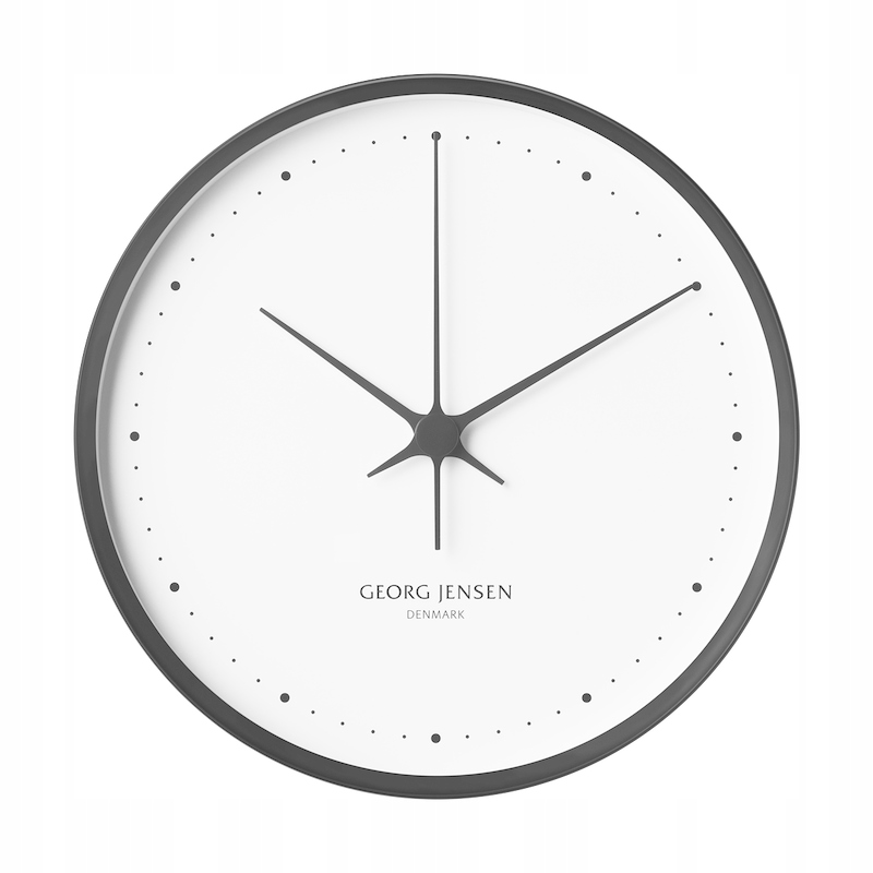 Georg Jensen Koppel Nástenný hodinový strojček 30 cm čierny