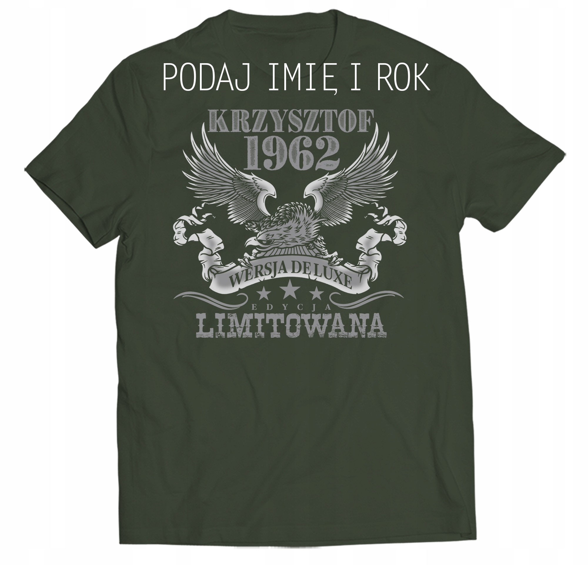 

Koszulka Na Urodziny Podaj Imię i Rok 3XL