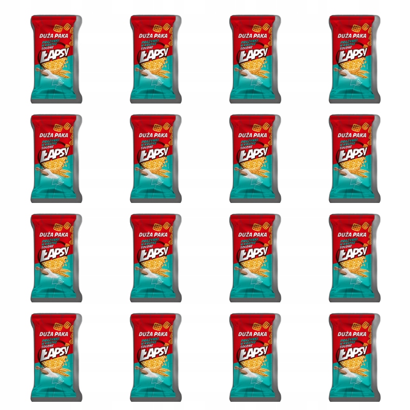 Łapsy Prażynki w kratkę solone 110g X16