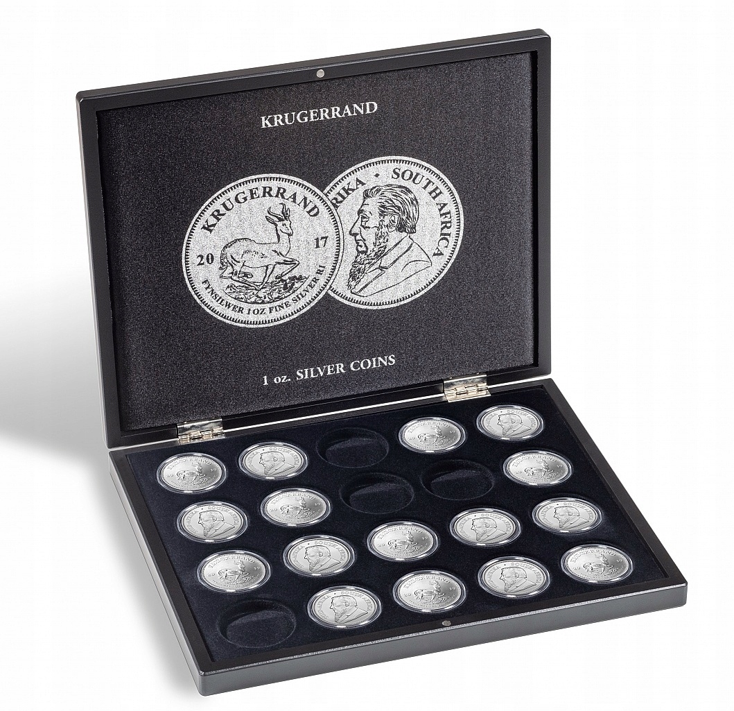 Pouzdro Leuchtturm na stříbrné mince Krugerrand