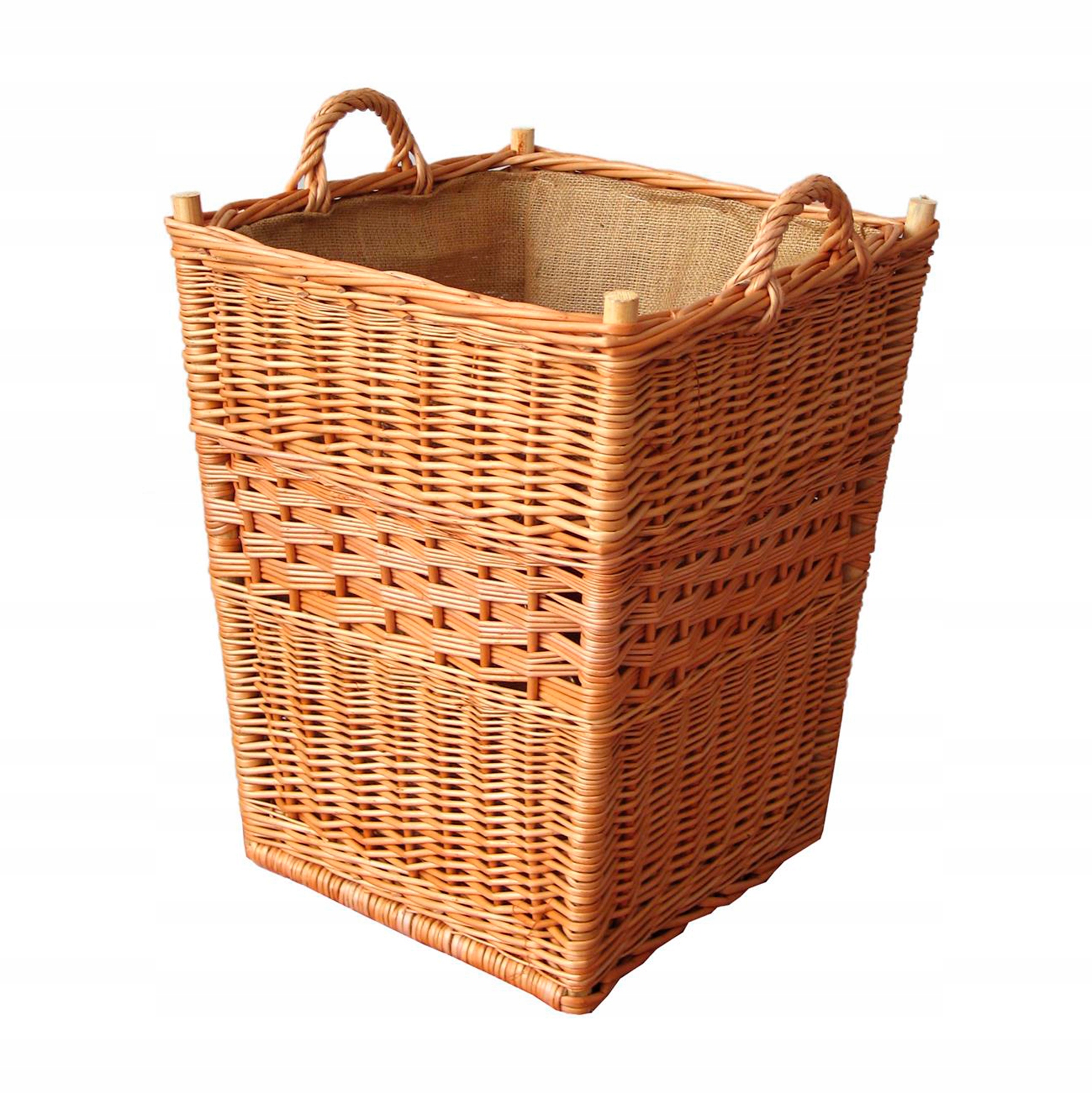 Proutěný Koš Na Krbové Dřevo, Velký, Polský, Na Topení