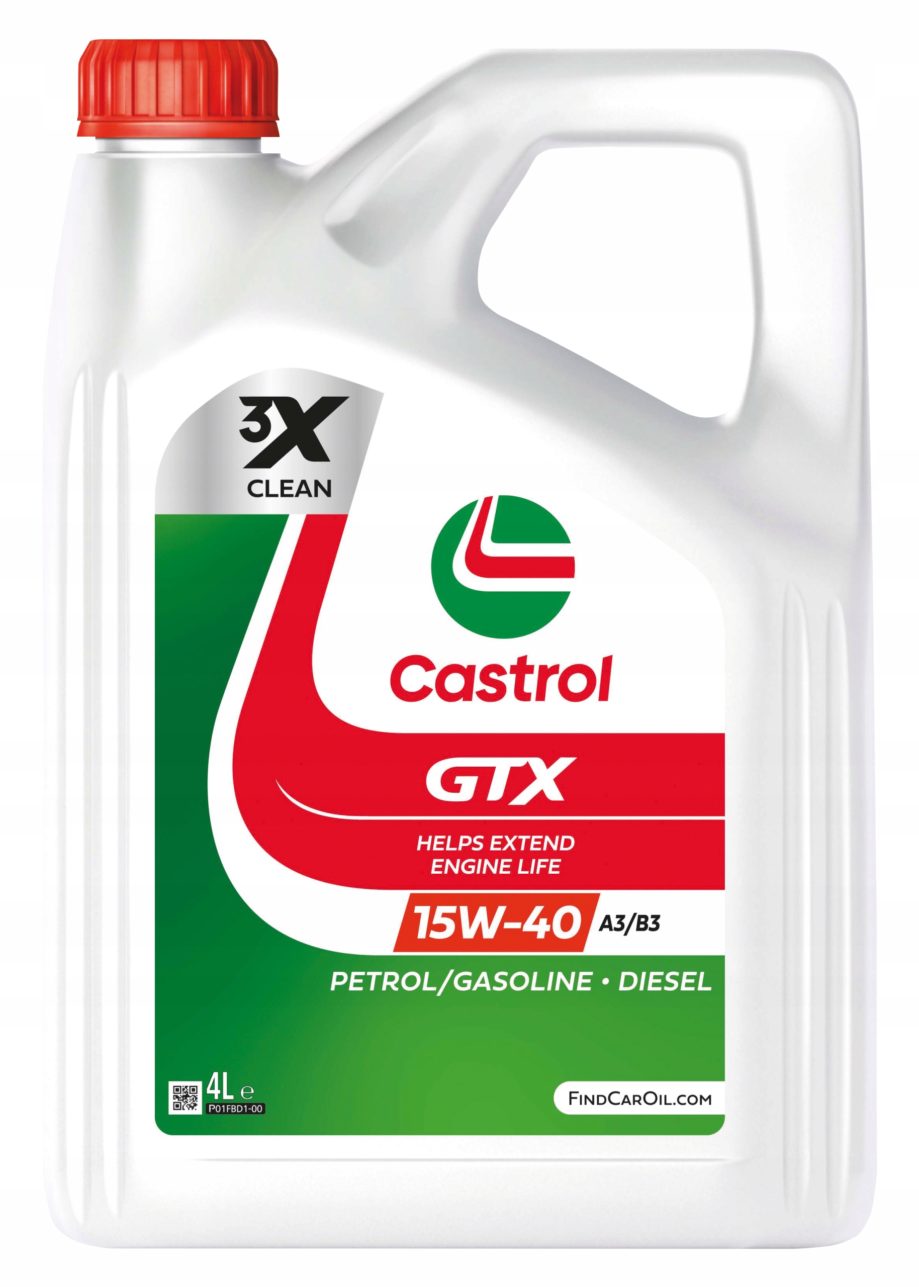 Castrol Olej Gtx 15W40 4L A3/B3 High Mileage