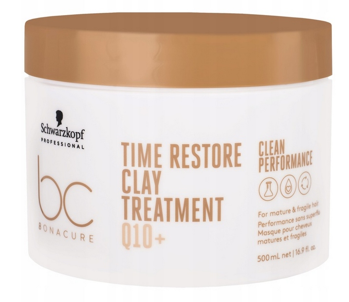 Schwarzkopf Bc Time Restore Clay Q10 Mask 500 ml