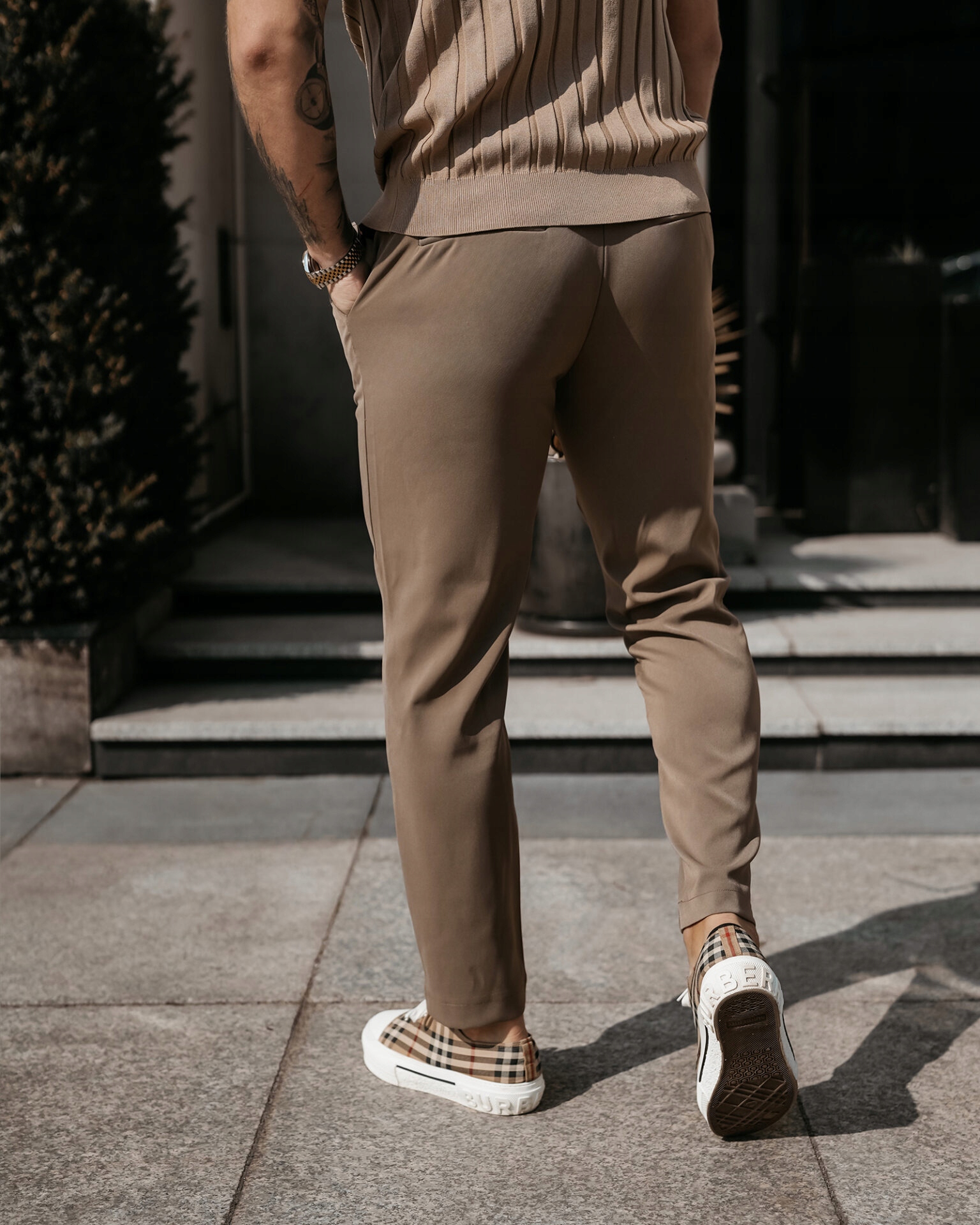 Spodnie męskie Olavoga Lorenzo beż 30