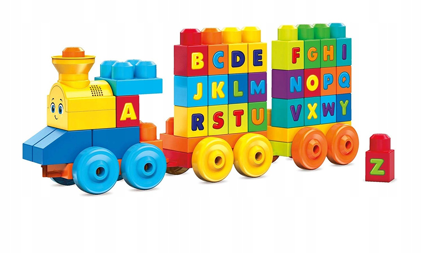 MEGA BLOKS KLOCKI POCIĄG ABC Z DŹWIĘKIEM FWK22 EAN (GTIN) 887961675832