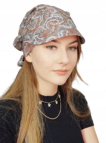 

Turban Lara z daszkiem W-197 na lato Eva Design