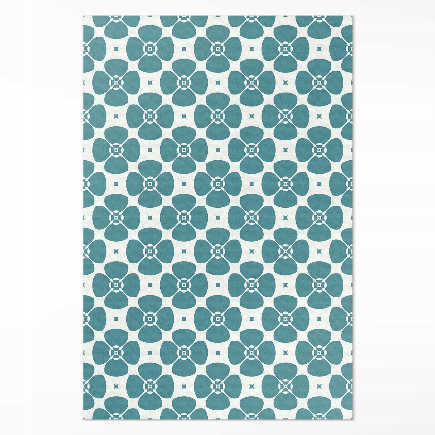 Dekoratívna vinylová podlahová krytina do kancelárie Kvetinový vzor dlaždíc XXL 150 x 225 cm