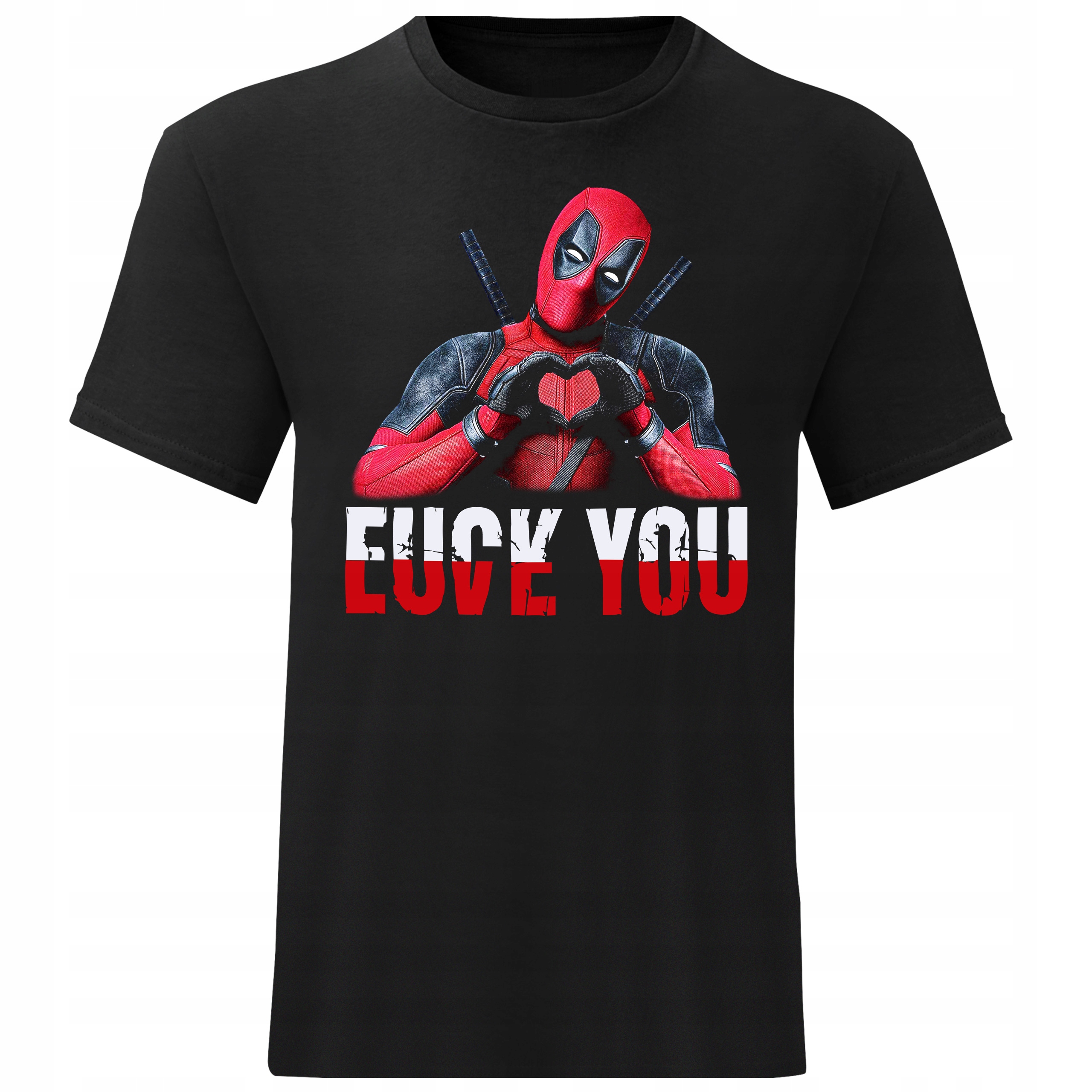 

Męski T-shirt Koszulka Deadpool Love You Roz. XXL