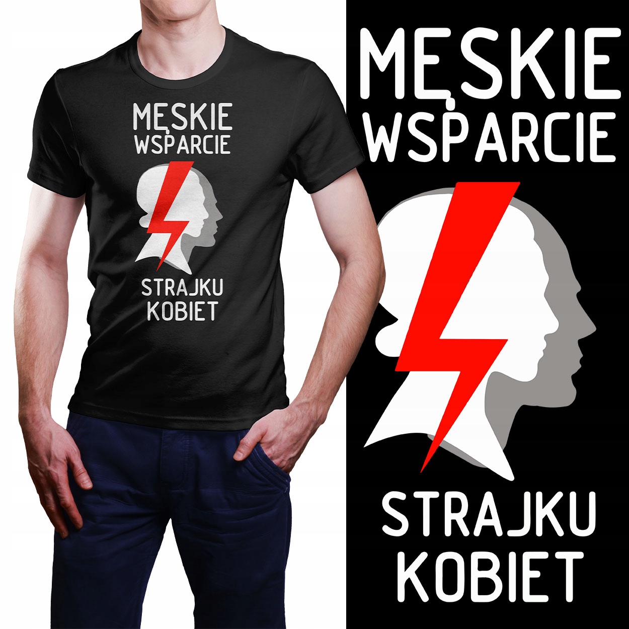 

koszulka Męskie Wsparcie Strajku Kobiet r. M