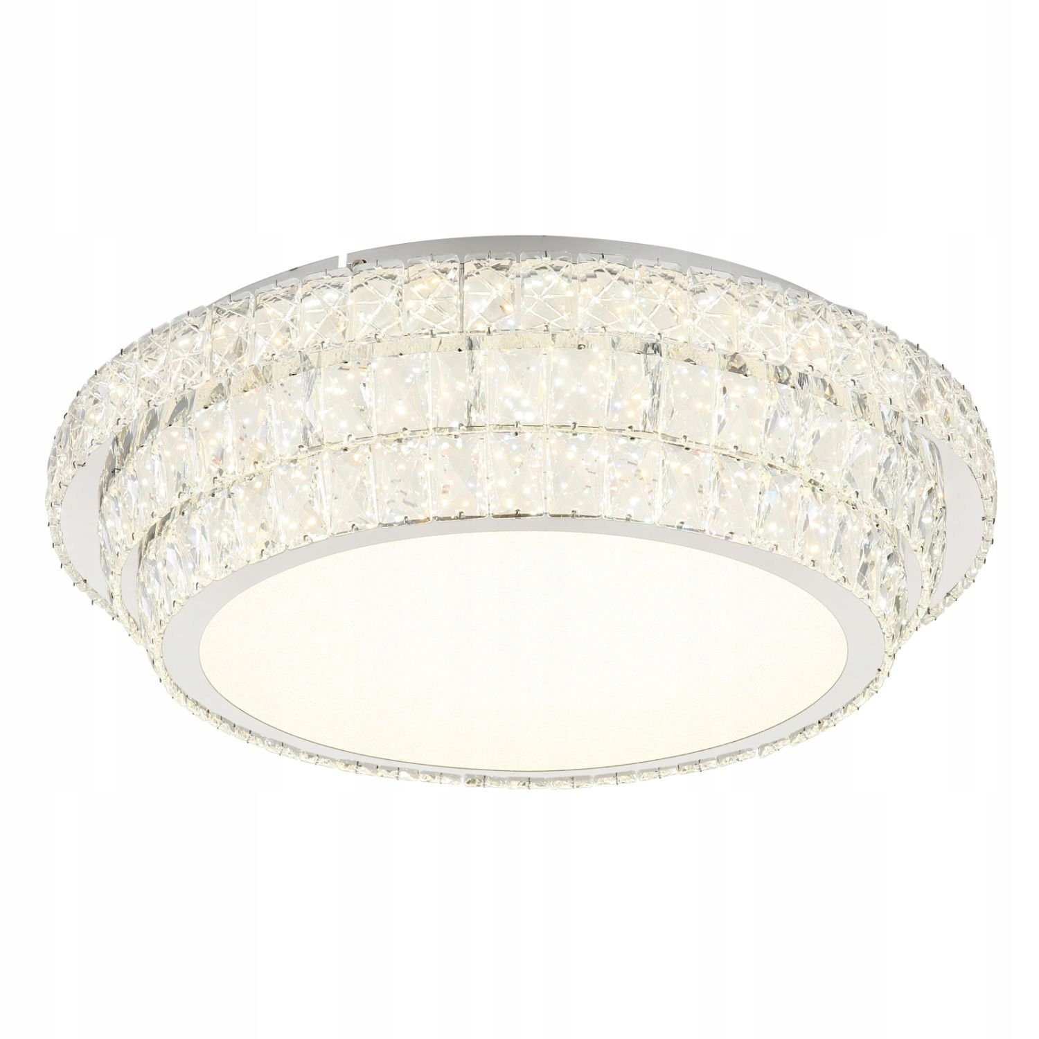 Led stropná lampa glamour Klaro regulácia Cct kryštál 58W