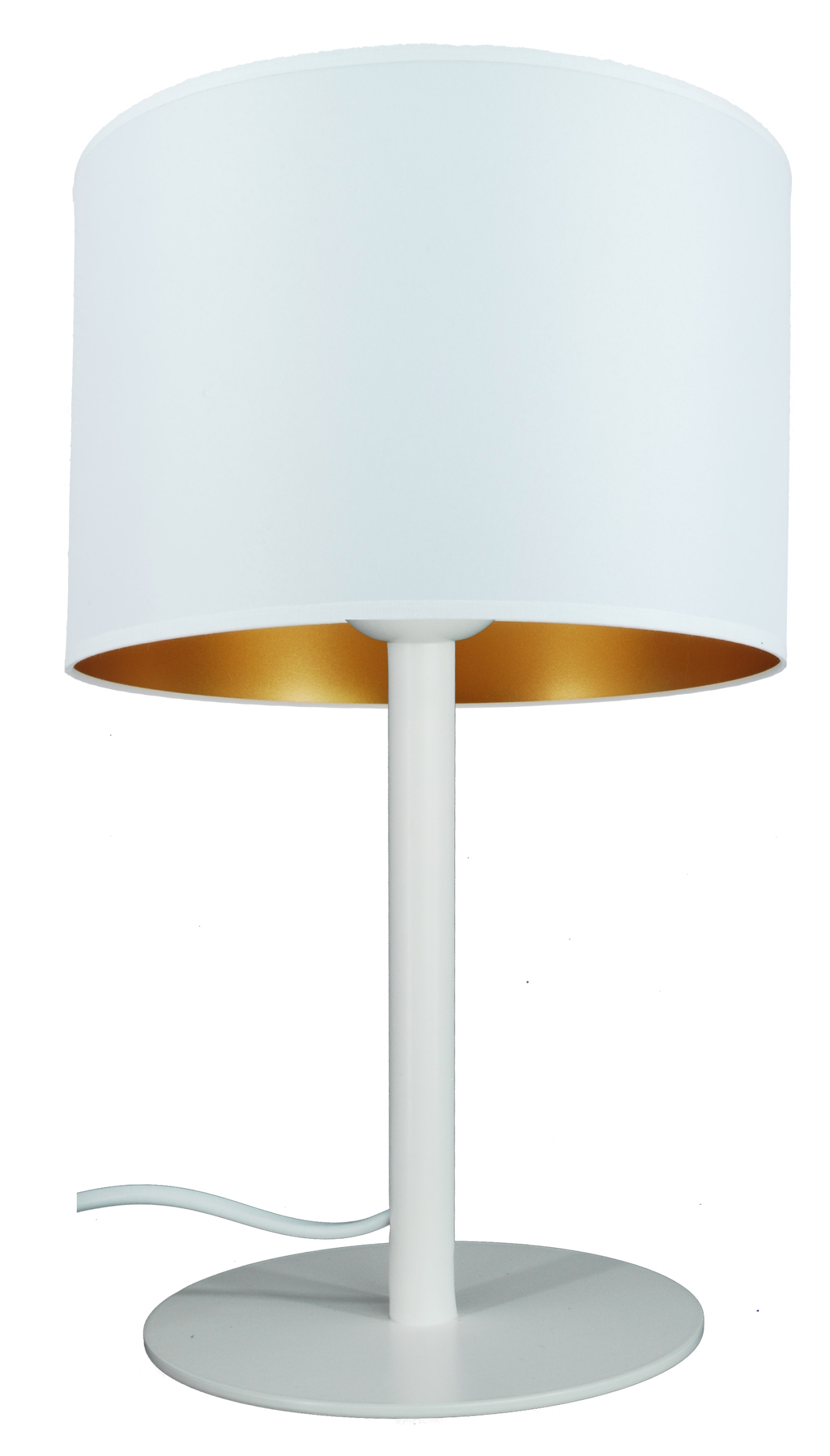 Moderní noční lampa, bílé stínítko 20 cm, obývací pokoj, ložnice, Led Novinka