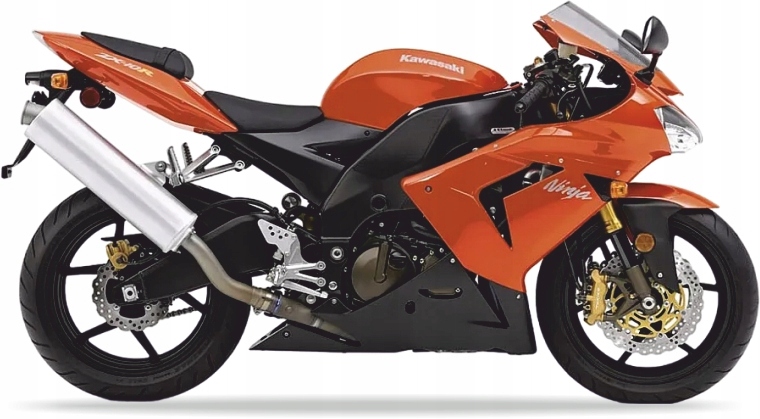 Samolepky Juula Na Motocykl Pro Kawasaki Zx 10R 2005 Červené 724