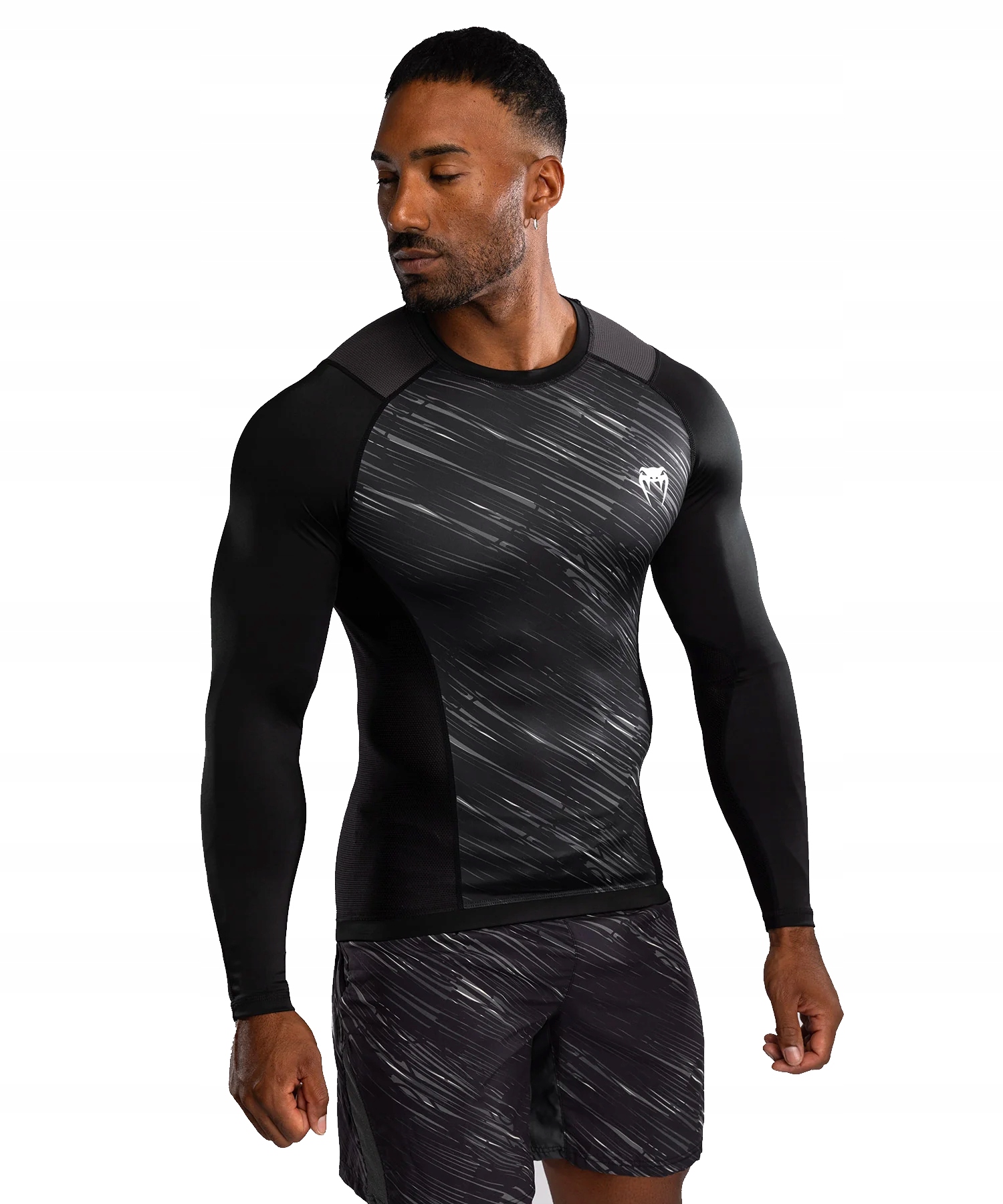 Venum Rashguard Dlouhý rukáv Tectonic Rapid Black/Storm Grey XL