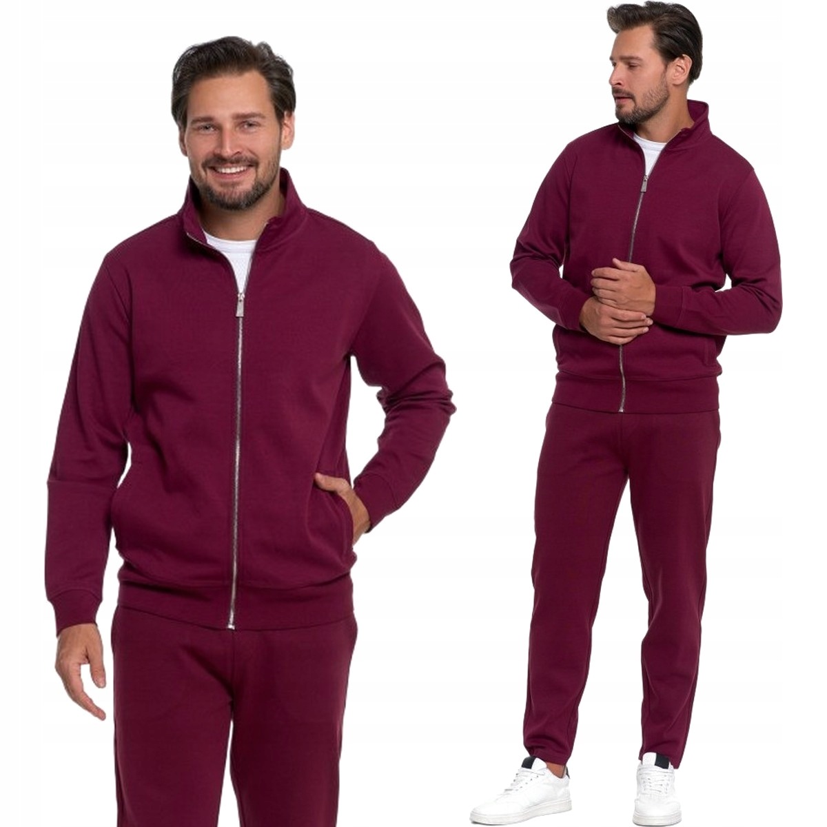 Bavlněná pánská mikina Moraj OBM5600-003 mokka 3XL