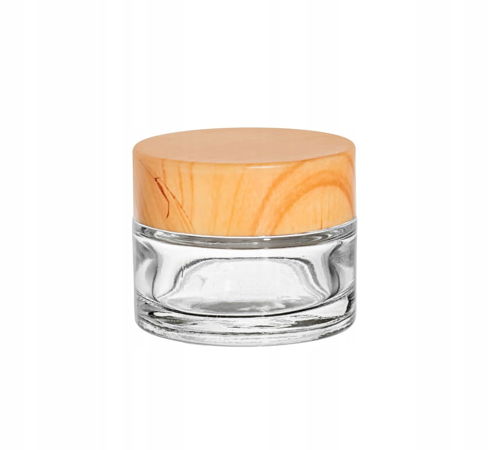 

Słoik szklany bezbarwny 15ml z nakrętką bambusową